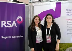 Kim Weisser and Cristina Agurto from RSA Seguros generales.