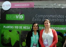Flavia Parraguez and Soledad Martinez from Viveros Nueva Vid.