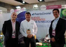 Rodrigo Schilling Norman (Puerto Coronel), Sergio Ojeda-Ossa (PCC Logistics) and Martín Fuentes Robles (Puerto Coronel).