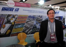 Felipe Vega at the Unitec stand.