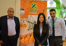 Egyptian Hama Holding cooperates with, amongst others, Jaguar the Fresh Company in China. Hama Holding is one of Egypt's biggest citrus producers. From left to right, Saied El-Sayed, General Manager of Hama, Coco Zhu, sales rep of Jaguar, and AbdelRahman Elanwar, Export Account Manager Asia at Hama. Coco is the representative of Jaquar in China
