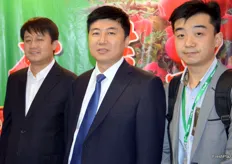 Zhou Weifeng together with Wen Zhigang, the Chief of the Communist Party Committee of Changwu County and Andy Hu
