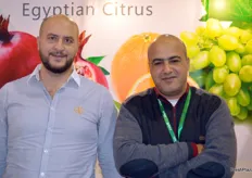 Samer Saadedin, branch manager at the Al Jabali Trading Group, together with Eslam Selim, export manager at Sakkara. The team is looking to export citrus from Egypt to China