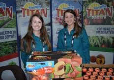 Jessica Gibson and Hillary Barrow representing Titan Farms.
