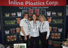 Jody Fejes, Cindy Blish and Siobhan Kieras with Inline Plastics Corp.