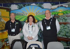 Bill Saussaman, Jen Kapelus and Rick Stauffer with Stauffer Huling Farms.