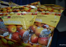 Last month, Chelan Fresh launched pouch bags of apples that contain a lot of consumer information, including a taste meter as well as how to pair the specific apple variety with other food products. It helps the consumer identify which apple variety to buy.