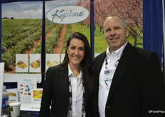 Andrea Scroggs and Michael Blume with Keystone Fruit Marketing.