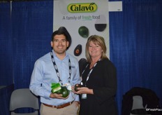 Joe Nava and Sandy Eason with Calavo Growers.