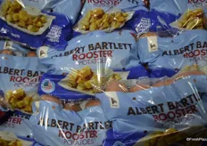 Originally from Ireland, but since a few years available in the US: Red Rooster potatoes exclusively grown by Albert Bartlett.
