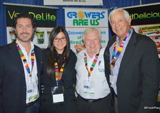The team of Growers are Us. From left to right: Alvaro Mendez, Gabriela Pereira, Dan Wahl and Carlos Springmuhl.