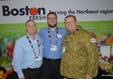 Tony Pelliccio, Charlie Nano and Richard Butera with Boston Fresh, a member of the Maglio Companies family.
