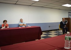 After the tour, attendees were addressed by Myra Gordon with Hunts Point Terminal Market, Joel Fierman with Fierman Produce Exchange and Matthew D'Arrigo with D'Arrigo Bros. New York.