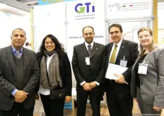 The Green Trade Initiative of Egypt team with Nagwa Lachine (2nd) and Mohamed Sadri (3rd)