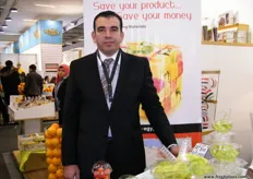 Sales Manager Mohamed Rezq of PET, Egypt. PET presents crystal clear, colored customized PET,PS containers with the strength and flexibility to maintain rigidity and clarity through distribution ,display and use.