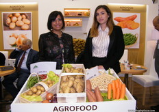 Agrofood Board Member Nada Ayad with Commercial Marketing Manager, Silvia Semeria. Agrofood owns five pack houses for root crops and fresh vegetables.