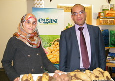 Sales Manager Nancy Mohamed with Export Assistant Mohamed Deghady; the primary markets are the European Union, Russia and some Arab Countries