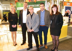 At the Technical Converting Paper SA (Greece) stand with their Export Manager George Polichronopoulos (2nd - left); produces paper tubes and paper edge protectors.