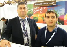 Seref In (left) with Mine In of EKOSIS, Turkey; founded by Mr. Kadir İLDENİZ in Mersin in 2000 and is providing its services to fruit and vegetable industry with the annual output of 25 thousand tons per annum