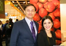 Evrosad Sales and Purchase Executive, Mario Kurpes with Taia Ribic; a leading Slovenian apple and pear producer, exporting fruits to many European countries and to Dubai in Middle East.