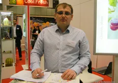Sales Manager Goran Mitev of Fruktana Doo (Macedonia); dedicated to growing, processing and exporting sour cherries. The company has its own plantations, which cover about 250 ha in Bregalnica, Macedonia