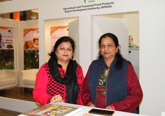 The women of APEDA, India: Executive Officer Rekha Mehta and Assistant General Manager Samidha Gupta; an organization under Ministry of Commerce, Govt. of India to promote the export of identified agricultural commodities and processed food products.