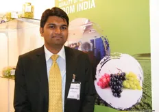 Director Rajaram Sangle of Farm Fresh Exports (India), Indian company growers and exporters of grapes, pomegranates, onions and sweet corn.