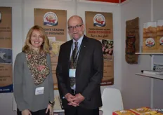 David MacSwain and Ellen Larsen-Kouwenberg from Prince Edward Island Potatoes promoting the region's seed, fresh, and processing potatoes.