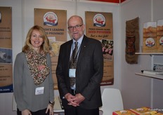 David MacSwain and Ellen Larsen-Kouwenberg from Prince Edward Island Potatoes promoting the region's seed, fresh, and processing potatoes.
