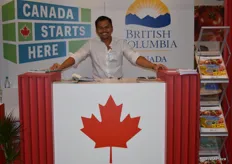 Richie Santosdiaz, Investment & Trade Specialist- Europe for British Colombia, organized the first ever stand for B.C. companies.