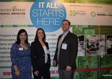 (From left to right) Miriam Wolk, Julie Hanson and James Rogers from the Global Chain Alliance. The alliance was formed by Global Cold Chain and United Fresh, who are working together to create the first trade show for the cold chain industry called the Global Chain Expo, which will be held June 20-22, 2016 in Chicago.