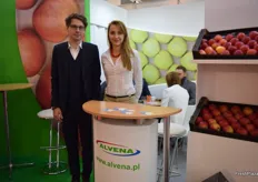 Mikosz Oleniecki and Agnieszka Monarska from Alvena, a Polish fruit and vegetable exporter.