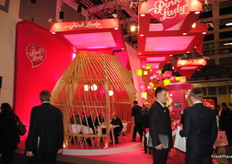 The beautiful Pink Lady stand.