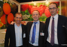 Alberto Torres, Aiden Harford and David Keeling at the Keeling's stand.