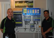 Mark Fergusson and Paul Grapes from Pacific Data Systems with the Fresh View control systems.