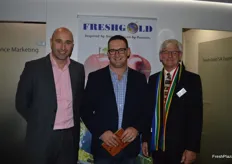 Antonio Elelna and Marcel Blignaut from FreshGold with Anton Kruger from FPEF.