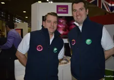 Tim Elcome and William Findlay were at the UK stand with sweet onions.