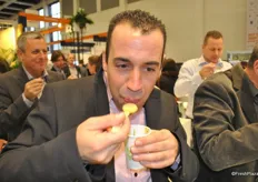 Omer Kamp tastes the soup
