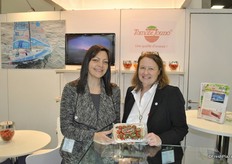 Christel Chauvinier and Sylvie Hochart from Tomate Jouno, they have a new tomato called the Gariguette Tomato or Sweetberry. A tomato with a shape like a strawberry and very sweet.