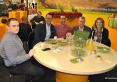 Malou Even, Ithzak Vizenberg, Omer Kamp and two customers (from right to left) from Arava Export Growers