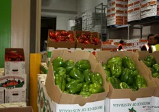 Capsicums are a main line for Kapiris Bros, and several varieties were available on the day of the tour, including the familiar red and green varieties, as well as longer peppers popular for baking and stuffing.