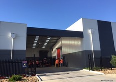 Workers gather around the storage side of the facility.