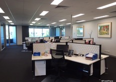 The upstairs administration area is a mix of open-plan cubicles and offices. “It’s great being able to go from office work upstairs, to hands-on quality control and management on the floor, to the wholesale market across the road,” Mr Tsakoumakis says.