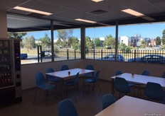 The tea room for workers is located near the main entrance.