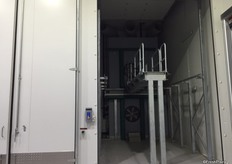 "“...if we get a delivery straight off the truck and need to store them in the cool room, we can put them in here and make sure the core temperature in each box is at its optimum temperature so we can extend the shelf life of the produce and not compromise the quality," Mr Tsakoumakis says."