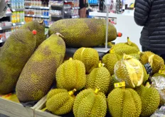 Jackfruit and durian from Thailand
