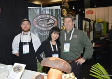 Chef Jeff McBride, Lyn Luu and Joe Salvo with Ponderosa Mushrooms.