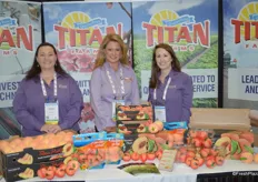 Sandra White, Lori Anne Carr and Jessica Gibson with Titan Farms.
