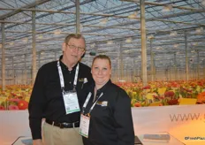 Peter Berkhout and Tina Hartle with Gavita Horticultural Lighting.