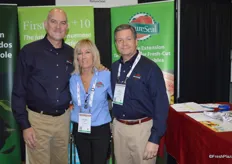 Tim Ossun, Celyne Goulet and A.J. Martinich with NatureSeal, Inc.